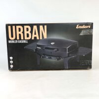 Enders Mobiles Gasgrillset URBAN – Kompakter Gasgrill, tragbar, vielseitig, ideal für Camping & Balkon, mit Grillrost, Deckelthermometer, einfache Reinigung, schnelle Zündung, robustes Design
