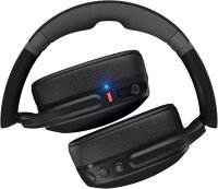 Skullcandy Crusher Evo Over-Ear Bluetooth-Kopfhörer, Modell Evo, kabellos, mit USB-C-Ladekabel, individuell einstellbarem Bass, Geräuschisolierung, 40h Akkulaufzeit, faltbar, Farbe Schwarz