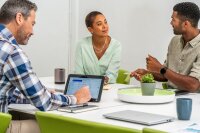 Poly TC10 Touch Controller, Model 875K5AA, Video Conferencing Control Unit, 10-inch Touchscreen, Intuitive Operation, Black, Flexible Room Control, Easy Integration, Modern Design, Versatile Application