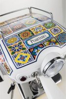 Ariete Espresso Positano, model no., espresso machine, 15 bar pressure, compact, milk frother, removable water tank, easy operation, modern design, ideal for aromatic espresso at home