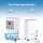 Elektrischer Luftentfeuchter 16L/24h, digitale Feuchtigkeitsanzeige, 24h-Timer, Dauerentwässerung, ideal für Wohnung/Keller, unterstützt Wäschetrocknung, vielseitiger Raumentfeuchter