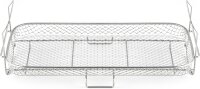 Cosori Zubehör Backgitter, Modellnr. Dual Blaze TwinFry 10L, Zubehör für Heißluftfritteuse, stapelbar, spülmaschinenfest, Edelstahl 304, ideal für Pommes & Hähnchenflügel, multifunktional, 36,8x18,8cm