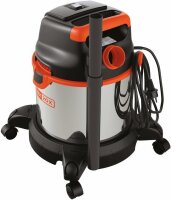 BLACK+DECKER BXVC20XE Wet/Dry Vacuum Cleaner, 1400W, 20L, versatile for home, garage & workshop, robust design, blower function, accessories included, ideal for coarse dirt and liquids