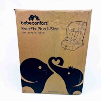 Bebeconfort EverFix Plus i-Size child car seat 9-36kg, 76-150cm, grows with your child, ISOFIX, side impact protection, 14-position adjustable headrest, for 15 months to 12 years, color Full Black