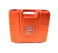 Fein KBM 50 Q magnetic core drilling machine, 2-speed gearbox, forward/reverse rotation, compact, powerful, precise drilling, versatile for metalworking, easy handling, robust design.