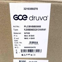 GCE Druva pressure regulator PLCBVBBD055, inlet pressure 50 bar, outlet pressure 4 bar, precise gas control, robust regulator for industrial applications, reliable pressure control, durable design