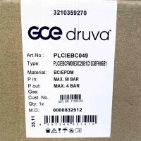 GCE Druva PLCIEBC049 Druckminderer, Eingangsdruck 50 Bar, Ausgangsdruck 4 Bar, präzise Druckregelung, robustes Design, ideal für industrielle Anwendungen