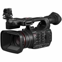 Canon XF605 Profi-Camcorder, 4K UHD, 1.0-Typ CMOS-Sensor, 15fach optischer Zoom, Dual Pixel AF, WLAN, Livestreaming, vielseitige Anschlussmöglichkeiten, kompakt und leicht für mobile Produktionen