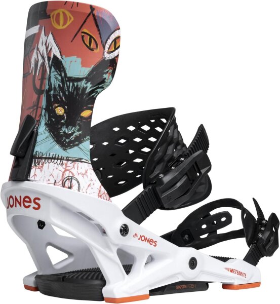 Jones Meteorite Snowboard Binding Size S – All-Mountain binding, comfortable, precise control, versatile, optimal power transmission, ideal for ambitious riders
