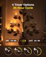 SoulBay LED Tealight Set, 12-pack, rechargeable, includes remote control & timer, charging station & USB cable, flickering light, ideal for living room, party, Halloween & Christmas decoration