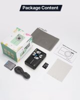 1080P digital camera, 44MP compact camera, 2.4" LCD, 16X zoom, 32GB card, 1 battery, portable, ideal for children, teenagers, beginners, black