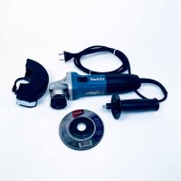 Makita GA4530R/1 Angle Grinder 110V, 115mm, compact, powerful, ergonomic handle, dust protection, ideal for cutting, grinding and rust removal, easy handling, robust housing, for professionals and DIY enthusiasts.