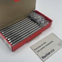 FISCHER RG M10x130 Anchor Rod – Threaded Rod, Steel, 130mm Length, M10, for fastenings in concrete and masonry, versatile, high load capacity