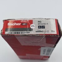 FISCHER RG M10x130 Anchor Rod – Threaded Rod, Steel, 130mm Length, M10, for fastenings in concrete and masonry, versatile, high load capacity