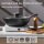 Kordisen Induction Wok Pan 30cm, Model 04050130CG, Cast Aluminum, Stone-Effect Coating, Lid, PFOA-Free, Suitable for All Hobs, Black, Scratch-Resistant, Heat-Resistant, Ergonomic Handle
