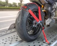 AceBikes TyreFix Pro Motorrad Spanngurt, Modellnr: TyreFix Pro, Befestigungssystem für Räder, sichert Motorräder beim Transport, rutschfest, einfache Montage, universell passend, robustes Material, hohe Stabilität