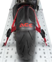 AceBikes TyreFix Pro Motorrad Spanngurt, Modellnr: TyreFix Pro, Befestigungssystem für Räder, sichert Motorräder beim Transport, rutschfest, einfache Montage, universell passend, robustes Material, hohe Stabilität