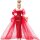 Barbie Mattel Signature JBJ17 Jubiläumspuppe, Sammleredition, blond, rotes Glitzertüllkleid, tropfenförmige Ohrringe, elegante Handschuhe, limitiert, 80 Jahre, exklusives Design