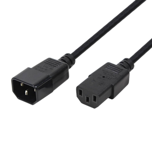 Palo Alto PAN-PWR-C13-C14 (3m) power cable, IEC 60320 C14, 250V/15A, black, suitable for North America, robust power cable for safe power supply of IT equipment