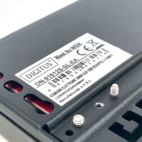 DIGITUS Cat.6a patch panel, 12 ports, 0.5U, shielded, black, model DN-91612S-SL-EA – compact network panel for professional cabling, high transmission rates, robust design