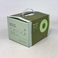 RelaxPro Nackenmassagegerät NM-300, kabelloses Massagegerät für Schultern & Rücken, 3 Intensitäten, 2 Heizstufen, Wärmefunktion, 10W, 5V, ideal zur Muskelentspannung und Schmerzlinderung