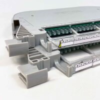 Folan 612471013, 2-pack of PORTO 1U optical drawers, right-swivel, 2 cassettes, 48 ​​SCA connectors, single-mode, plastic, fixed label holder, for fiber optic cabling, product type: patch panel