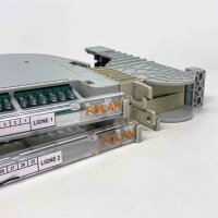 Folan 612471013, 2-pack of PORTO 1U optical drawers, right-swivel, 2 cassettes, 48 ​​SCA connectors, single-mode, plastic, fixed label holder, for fiber optic cabling, product type: patch panel