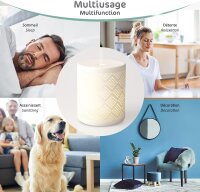 Ceralia Ultraschall-Diffusor, Modellnr. 2024A, Aroma-Luftbefeuchter, leiser Betrieb, LED-Beleuchtung, Timer, automatische Abschaltung, ideal für ätherische Öle und entspannte Raumluft.