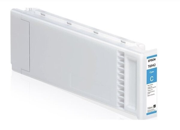 Epson T6942 Cyan Druckerpatrone, 700 ml, UltraChrome XD, passend für SureColor T3000 Serie, hochwertige Premium-Tinte für präzise und langlebige Ausdrucke