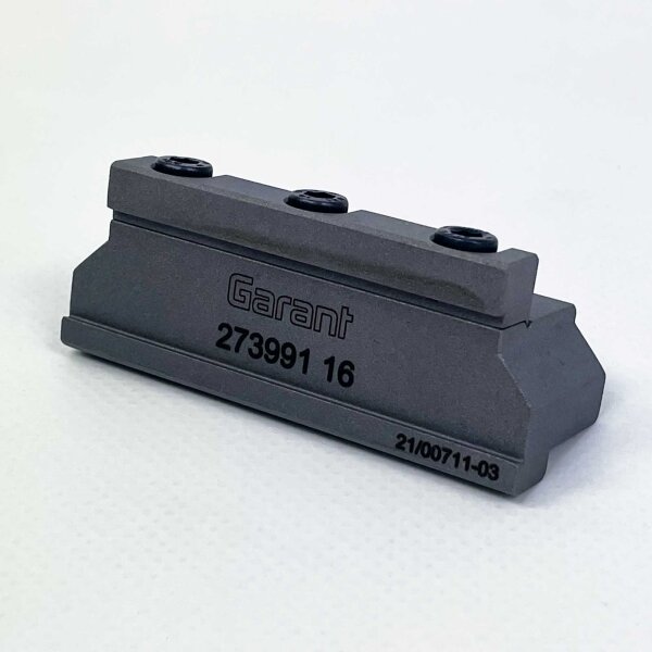 GARANT Abstech- & Einstechhalter 273991 16, Grundhalter mit abnehmbarer Klemmleiste, Schafthöhe 16mm, stabiler Werkzeughalter für präzises Abstechen und Einstechen
