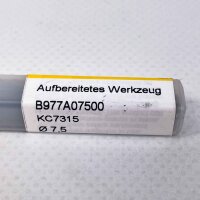 Kennametal B977A07500 drill bit, 7.5mm, type KC7315, high-performance drill bit for precise drilling, durable, suitable for various materials, industrial quality