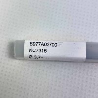 Kennametal drill bit B977A03700, 3.7mm, KC7315, carbide, precision metalworking, long tool life, industrial quality