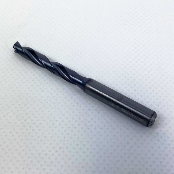 Kennametal drill bit B977A06500, 6.5mm, KC7315, high-performance drill bit for precise drilling, durable, suitable for various materials, robust design, industrial quality