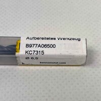 Kennametal drill bit B977A06500, 6.5mm, KC7315, high-performance drill bit for precise drilling, durable, suitable for various materials, robust design, industrial quality