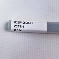 Kennametal drill bit B225A06000HP, model KC7315, 6.0mm, high-performance drill bit for precise drilling, durable, suitable for various materials, industrial quality