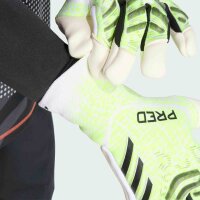 ADIDAS Torwarthandschuh JN5365, Modell PREDATOR GL PRO HYBRID LUCID, Größe 7, gelb/weiß/schwarz, Profi-Grip, ergonomische Passform, optimaler Ballkontakt, für ambitionierte Keeper
