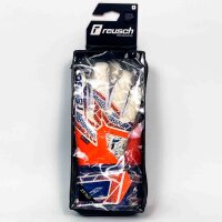 Reusch Attrakt Fusion 5570983 Torwarthandschuhe, Unisex, Größe 9, griffige Fusion-Beschichtung, ergonomische Passform, orange/weiß/blau, optimaler Grip und Aufprallschutz