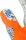 Reusch Attrakt Fusion 5570983 Torwarthandschuhe, Unisex, Größe 9, griffige Fusion-Beschichtung, ergonomische Passform, orange/weiß/blau, optimaler Grip und Aufprallschutz