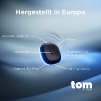 TomTom 1TA0.002.00 Verkehrs-Assistent Tom – Smarter Fahrassistent mit Radarkamerawarnungen, Stau- und Gefahrenhinweisen, Tempowarner, kompatibel mit Apple CarPlay & Android Auto