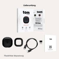 TomTom 1TA0.002.00 Verkehrs-Assistent Tom – Smarter Fahrassistent mit Radarkamerawarnungen, Stau- und Gefahrenhinweisen, Tempowarner, kompatibel mit Apple CarPlay & Android Auto