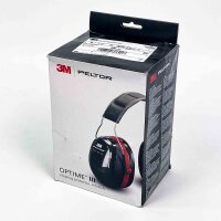 3M Peltor Optime III 7000039622 Earmuffs – Adjustable, double-layered earmuffs with SNR 35 for extreme noise protection, unisex, black, headband, ideal for industrial and noisy environments