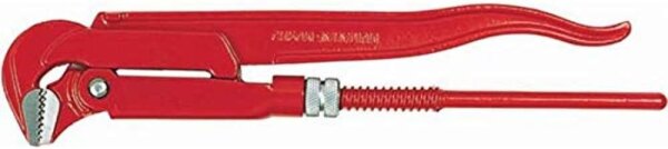 Ridgid 19181, 2" Schwedenschlüssel, Doppelgriff, 90° Winkel, robuster Rohrschlüssel, rote Ausführung, ideal für Installateure, präziser Halt, langlebig, ergonomisch, Profi-Werkzeug für Rohrmontage.