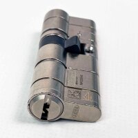 Abus EC880 Schließzylinder, verschiedenschließend, Profilzylinder 35/45, 6 saphirblaue Schlüssel, Sicherungskarte, hochwertige Sicherheit für Türen, langlebig und zuverlässig