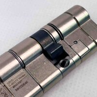 Abus EC880 Schließzylinder, verschiedenschließend, Profilzylinder 35/45, 6 saphirblaue Schlüssel, Sicherungskarte, hochwertige Sicherheit für Türen, langlebig und zuverlässig