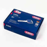 Abus EC880 Schließzylinder, verschiedenschließend, Profilzylinder 35/45, 6 saphirblaue Schlüssel, Sicherungskarte, hochwertige Sicherheit für Türen, langlebig und zuverlässig