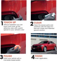 Color N Drive Lackreparaturset, Modellnr. individuell, Ausbesserungslack für Autos, Set zur schnellen Beseitigung von Kratzern und Lackschäden, einfache Anwendung, langanhaltender Schutz, verschiedene Farbtöne verfügbar