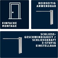 ABUS Türschließer TS40, Modell 333082,...