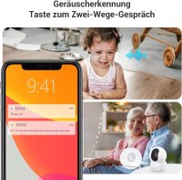 EZVIZ CP1 Pro 2K 2er-Set, 3MP Indoor WLAN Überwachungskamera, 360° Schwenk, Auto-Tracking, Farbnachtsicht, Personenerkennung, Zwei-Wege-Audio, Babycam, bis 512GB Speicher, Home IP Kamera