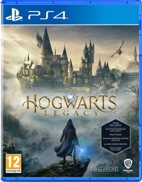 Warner Bros. Hogwarts Legacy, model 1000818850, PS4 game, ages 12+, magical adventure in the wizarding world, exciting quests, individual character customization, open world, action-packed gameplay