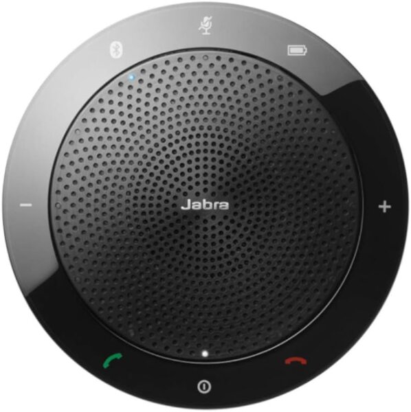 Jabra GN Audio Konferenzsystem 7510-209, Tischlautsprecher, USB/Bluetooth, Freisprechfunktion, Plug&Play, für Meetings, klare Sprachübertragung, kompakt, kompatibel mit UC-Plattformen